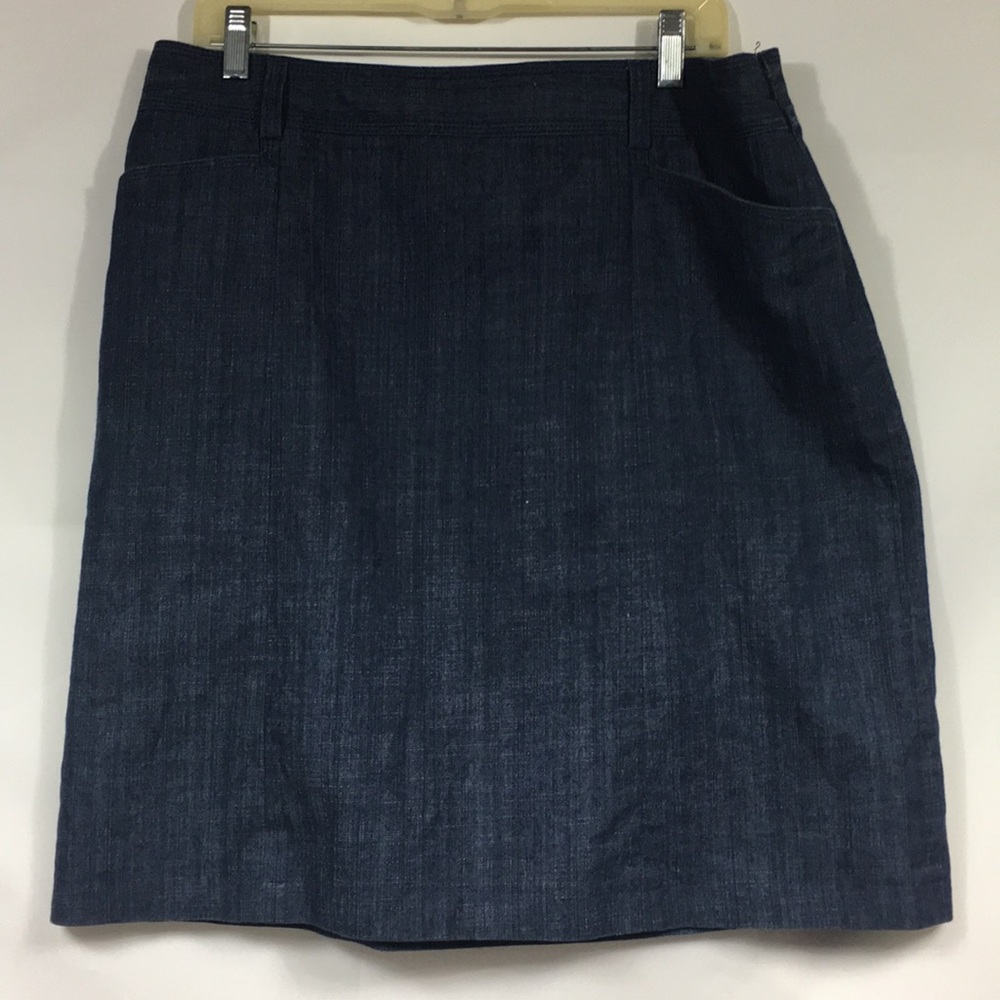 J. Crew stretch denim skirt size 14